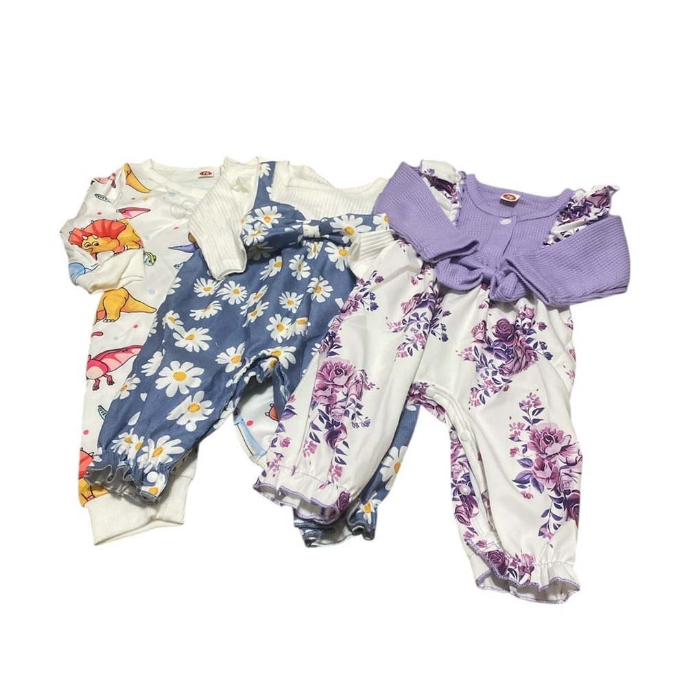 NWT Baby Romper Trio 1-3 Months E96